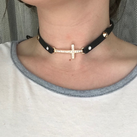 Dolls Kill Jewelry - Leather Goth Choker/Necklace/Armband